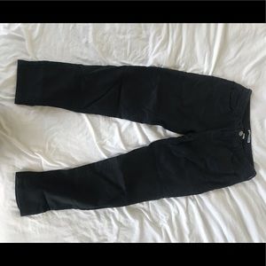 Express cropped black pants